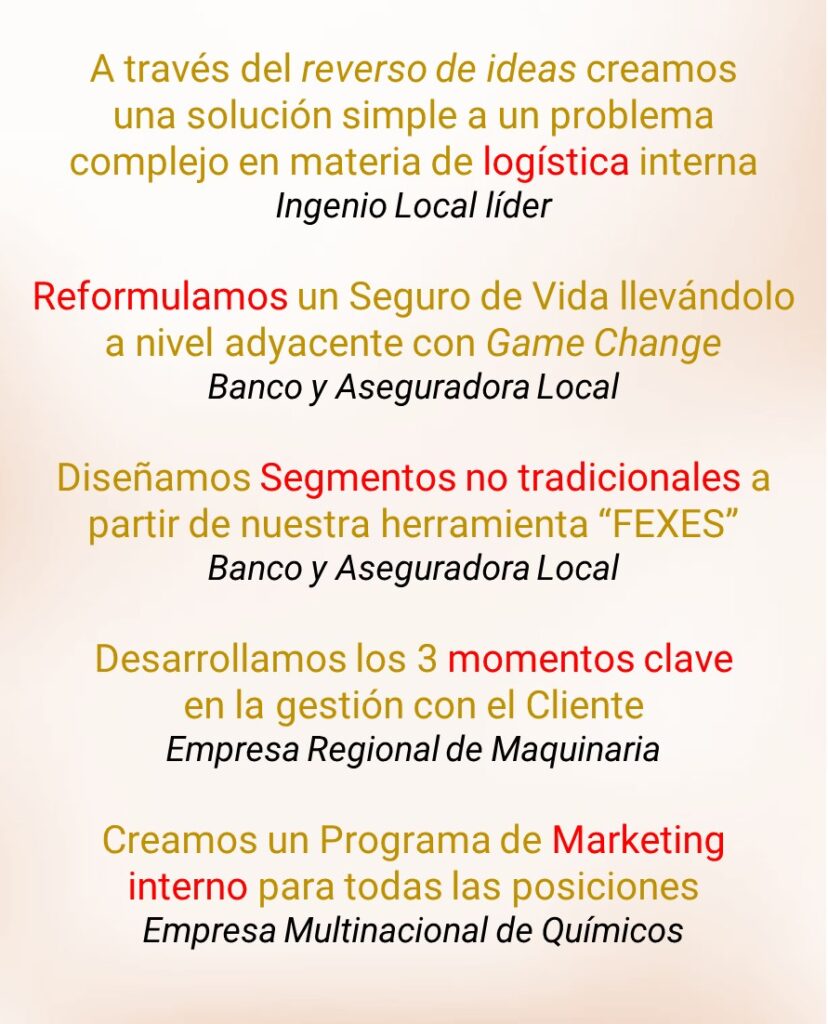 Estrategia, Creatividad & Pensamiento Disruptivo. Conferencias y Talleres para revolucionar cómo los líderes y equipos piensapiensan, idean, interactúan y resuelven para diseñar ideas audaces y crear Valor extraordinario. Comunidades Creativas Cultura de Innovación. Frank Gamez Consulting. Guatemala
